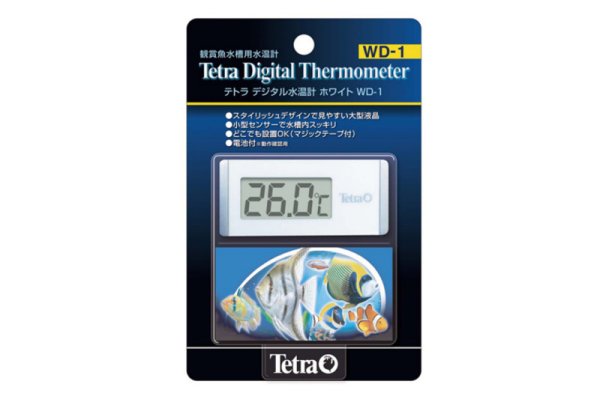 画像1: Tetra（テトラ）デジタル水温計ホワイト WD-1